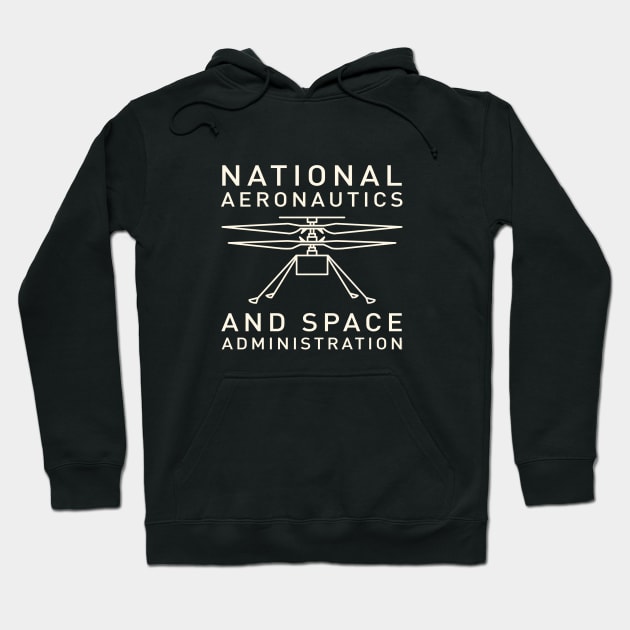 NASA Mars Ingenuity Helicopter by © Buck Tee Originals Hoodie by Buck Tee